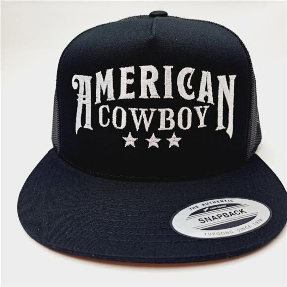 American Cowboy Cartel Rodeo Embroidered Flat Bill Mesh Snapback Bull Rider Hats main image 4